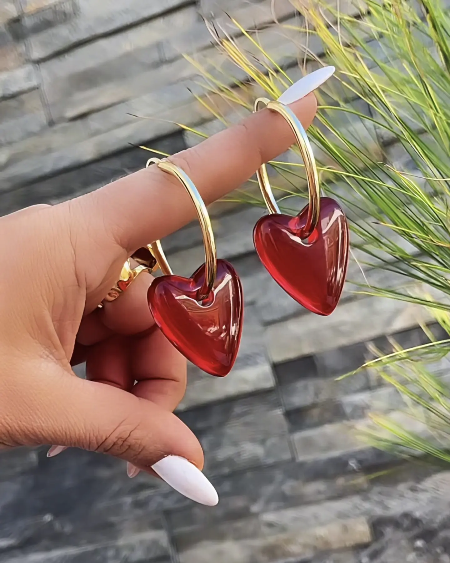 Aros Maxi Cuore Rosso Gold 4