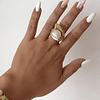 Maxi Anillo Perla Elipse Gold