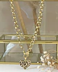 Collar Corazón Print Leo Gold - Miniatura 1