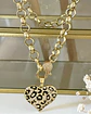 Collar Corazón Print Leo Gold - Miniatura 2