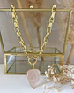 Collar Cuarzo Rosa Gold  - Miniatura 3