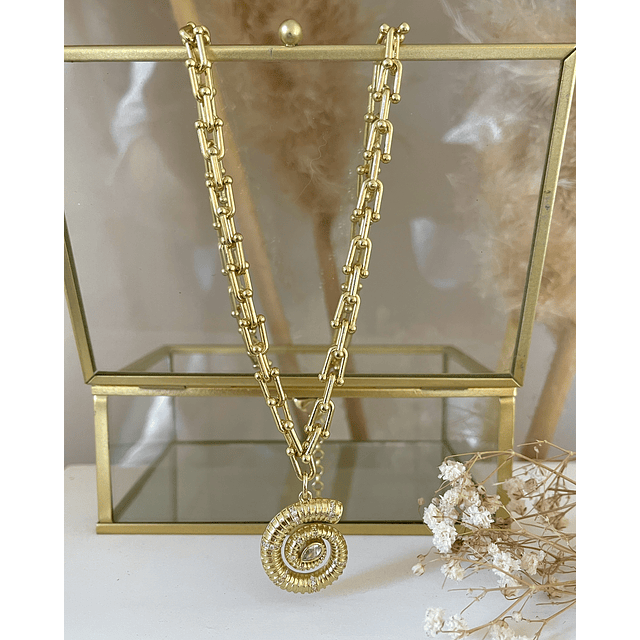 Collar Caracola eslabones Tiffany Gold