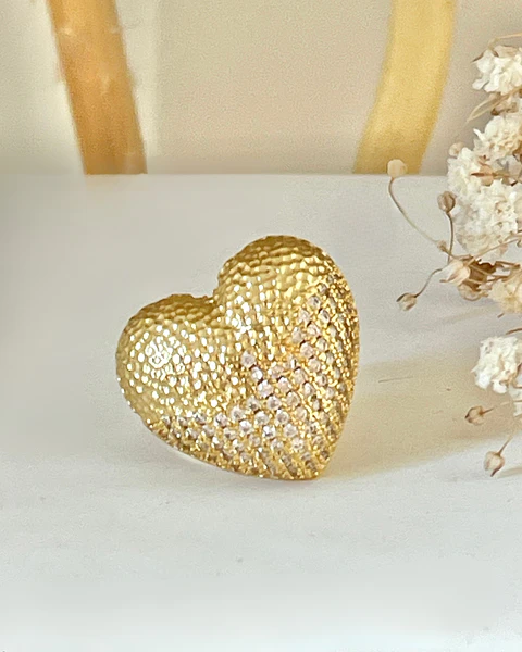 Anillo Maxi Cuore Gold 