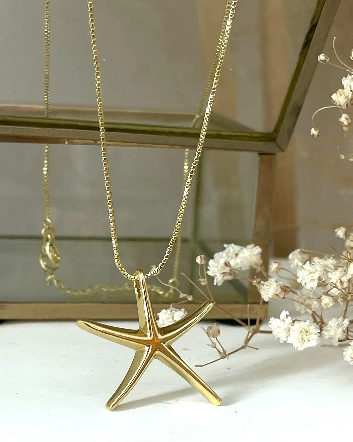 Collar Estrella de Mar cadena veneciana Gold 1