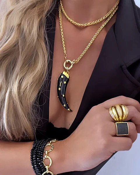 Collar XL Maxi Cacho Black Gold