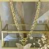 Collar Maxi Mariposa Circones punto de luz gold