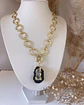 Collar Turmalina Negra Maxi eslabones redondos Gold - Miniatura 5