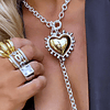 Collar Maxi Corazon Luxury Silver &Gold 