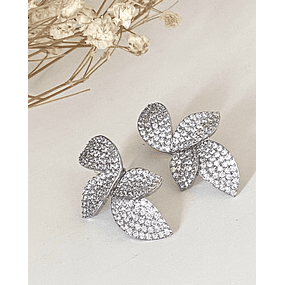 Aros Pétalos Circones Silver