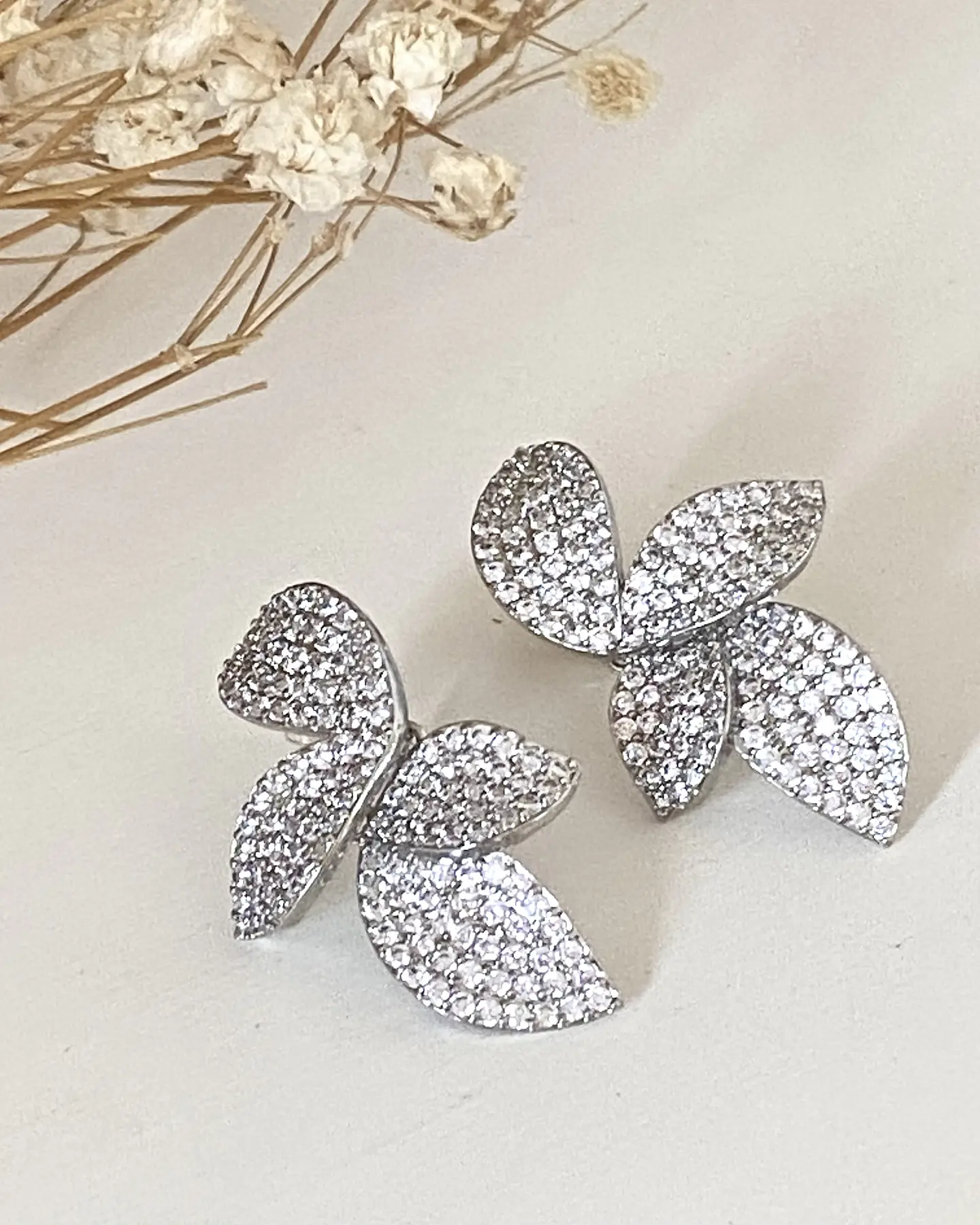 Aros Pétalos Circones Silver 1