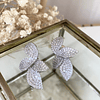 Aros Pétalos Circones Silver