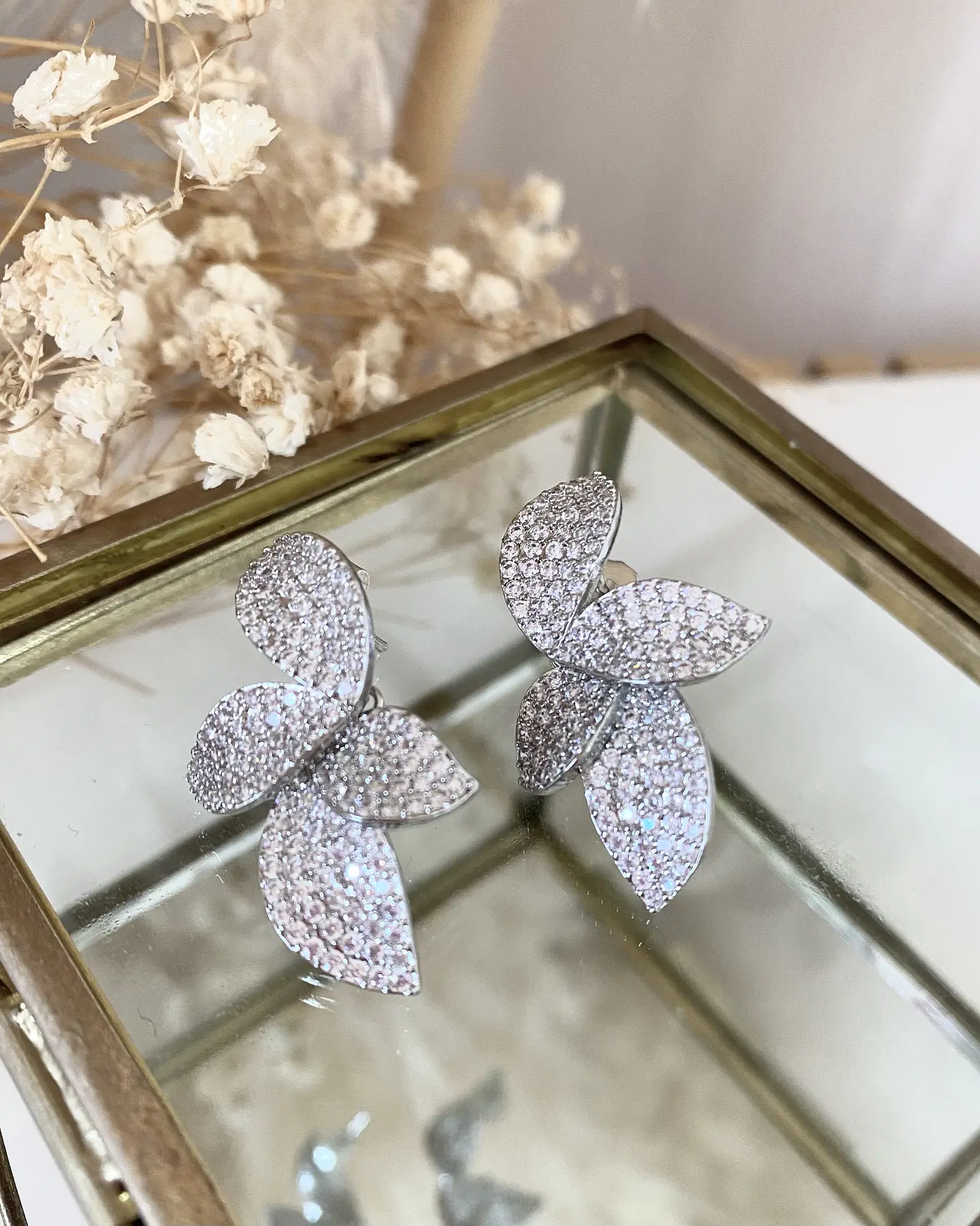 Aros Pétalos Circones Silver 2