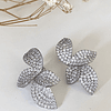 Aros Pétalos Circones Silver