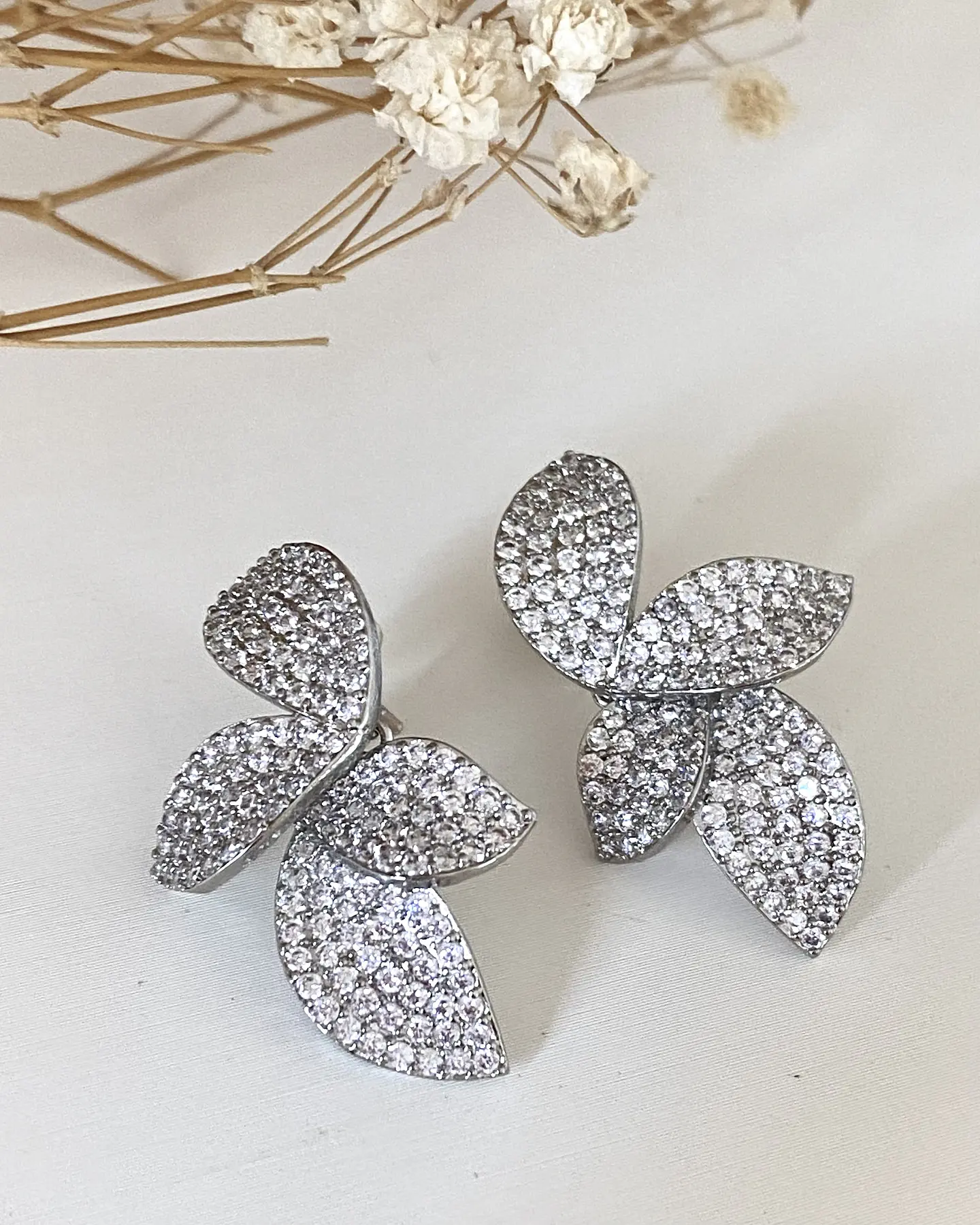 Aros Pétalos Circones Silver 3