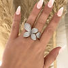 Maxi Anillo Pétalos Circones Silver