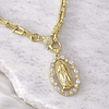 Collar Medalla Virgen Guadalupe Circones Gold 