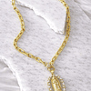 Collar Medalla Virgen Guadalupe Circones Gold 