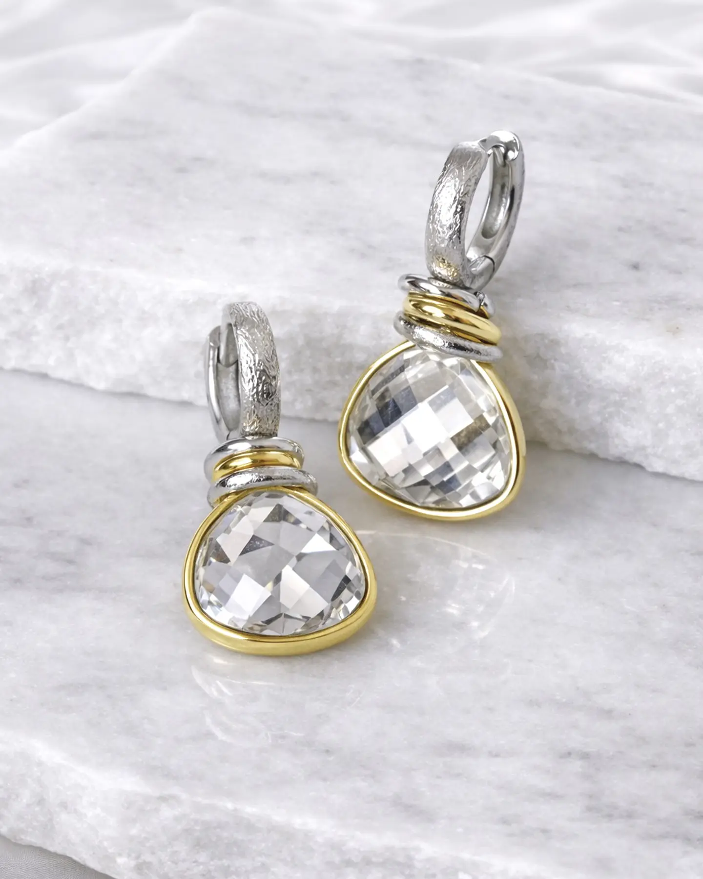 Aros Milano Cristal Gold & Silver  1