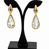 Aros Gota Saint Tropez Cristal Gold 