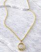Collar Medalla Pequeña San Benito Silver &Gold - Miniatura 3