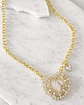 Collar maxi Corazón Virgen Nácar cristales gold - Miniatura 2