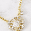 Collar maxi Corazón Virgen Nácar cristales gold