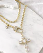 Collar XL Maxi Cruz Cristales  Broche Candado Luxury Gold - Miniatura 4