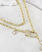 Collar XL Maxi Cruz Cristales  Broche Candado Luxury Gold - Miniatura 3
