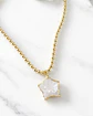 Collar Balines Estrella Cuarzo Cristal  Gold - Miniatura 1