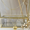 Cadena Corazón Englobado Gold