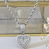 Collar Corazón Circones cadena turbillon Silver 