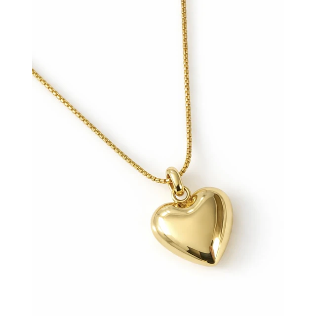 Cadena Corazón Englobado Gold