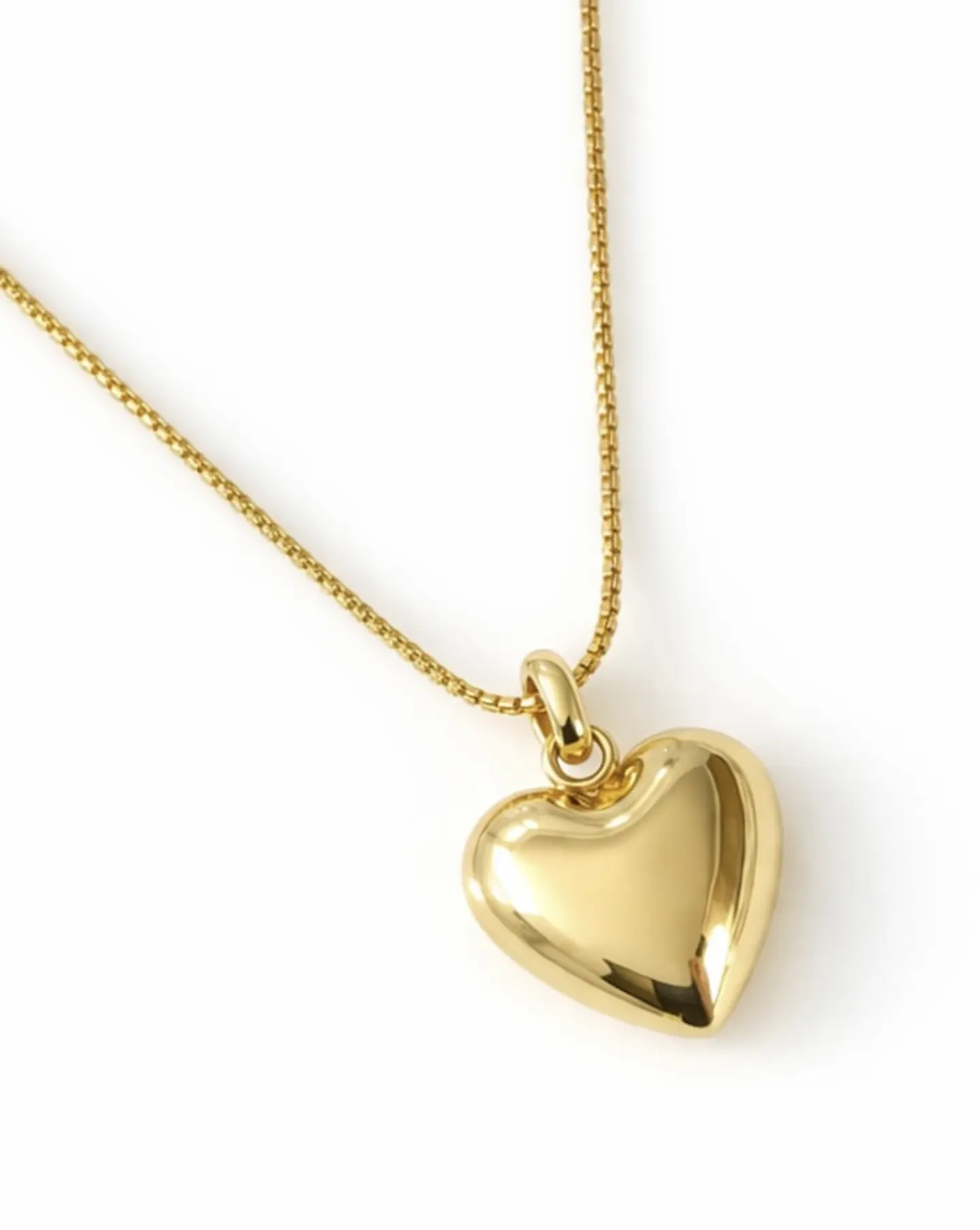 Cadena Corazón Englobado Gold 4