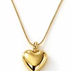 Cadena Corazón Englobado Gold