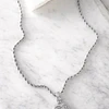 Collar Corazón Circones cadena turbillon Silver 