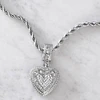 Collar Corazón Circones cadena turbillon Silver 