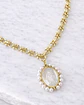 Collar Medalla Virgen Perlas de Rio Circones Gold  - Miniatura 1