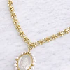 Collar Medalla Virgen Perlas de Rio Circones Gold 