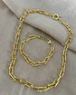 Conjunto Collar Cadena Tiffany + Pulsera Tiffany gold   - Miniatura 2