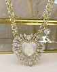 Collar maxi Corazón Virgen Nácar cristales gold - Miniatura 7