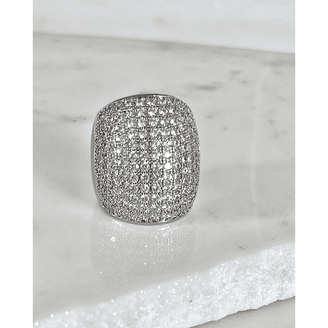 Maxi Anillo Macizo Mónaco Silver