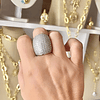 Maxi Anillo Macizo Mónaco Silver