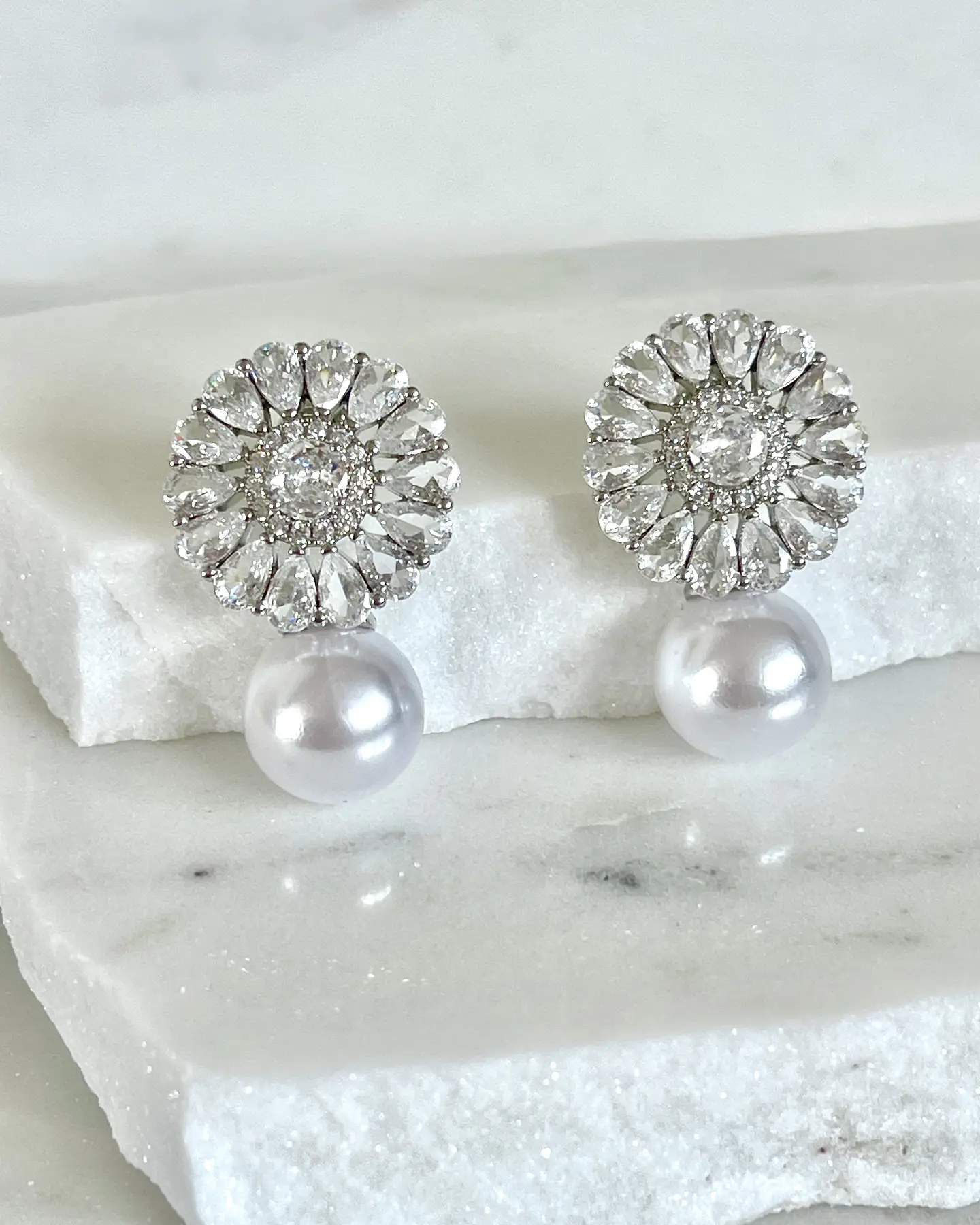 Aros Luxury Perla Circones Silver 1