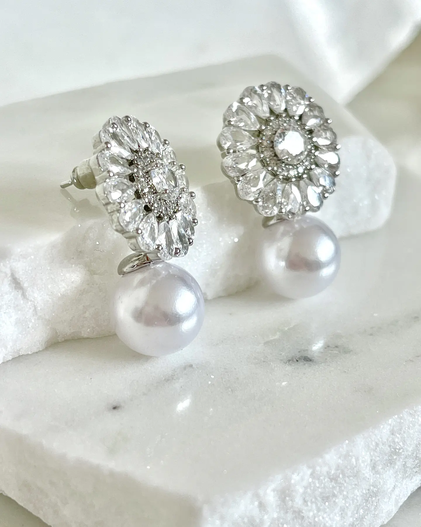 Aros Luxury Perla Circones Silver 3