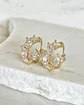 Aros Circones Facetados Cristal Gold  - Miniatura 4