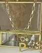 Collar Inicial P con punto de luz Gold - Miniatura 4