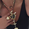 Dúo de Collares Black Heart Spirit + choker gold
