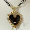 Dúo de Collares Black Heart Spirit + choker gold