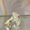 Anillo Verona con Cintillo de Cristales y circones gold-