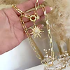 Collar Sol Circones Punto de luz Gold